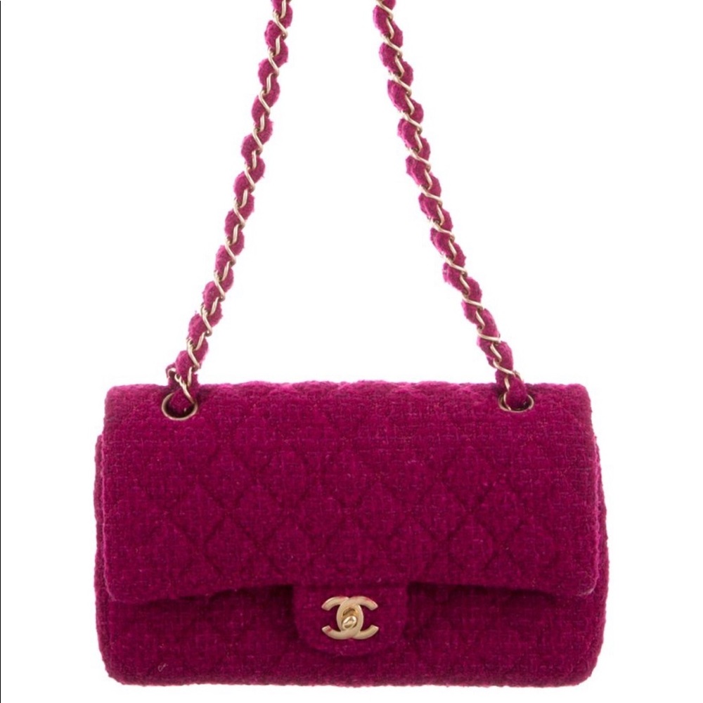Chanel 2.55 Double Flap Tweed  Bag